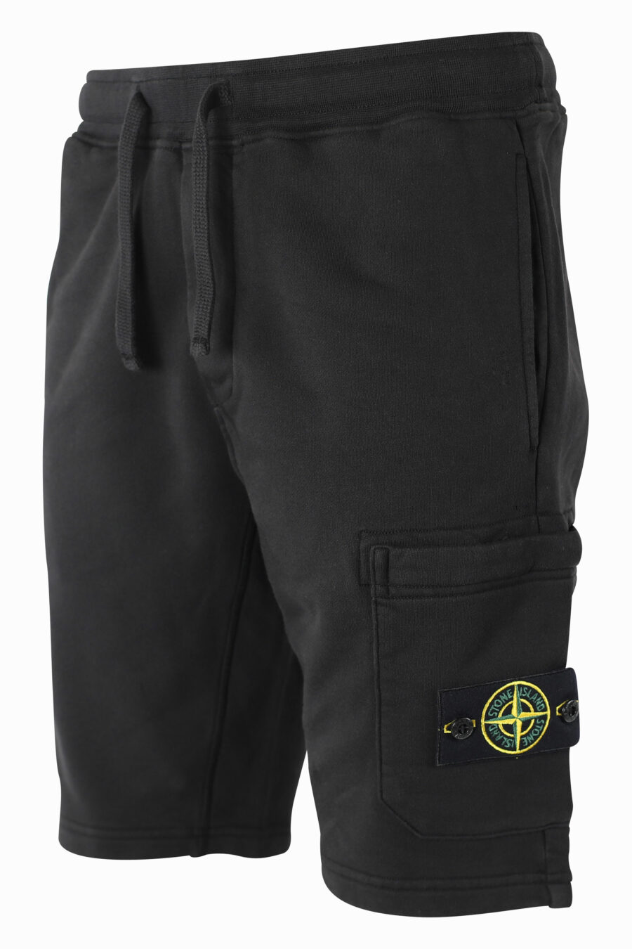 Pantalón corto negro con parche lateral - IMG 1012