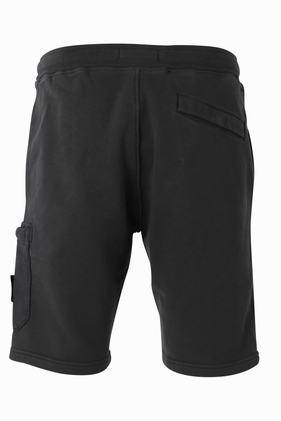 Pantalón corto negro con parche lateral - IMG 1014