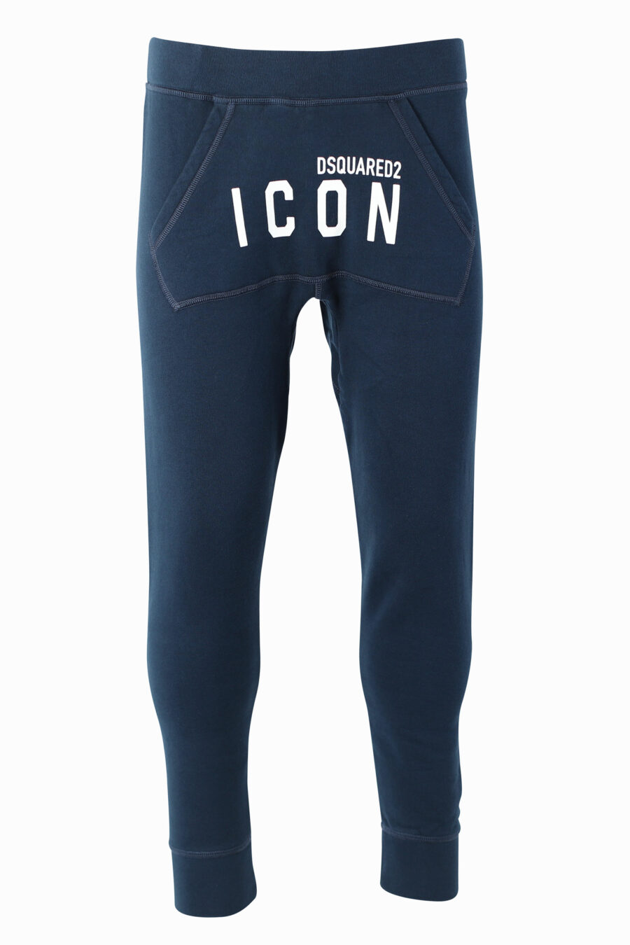 Pantalón de chándal azul con doble logo "icon" frontal - IMG 1026