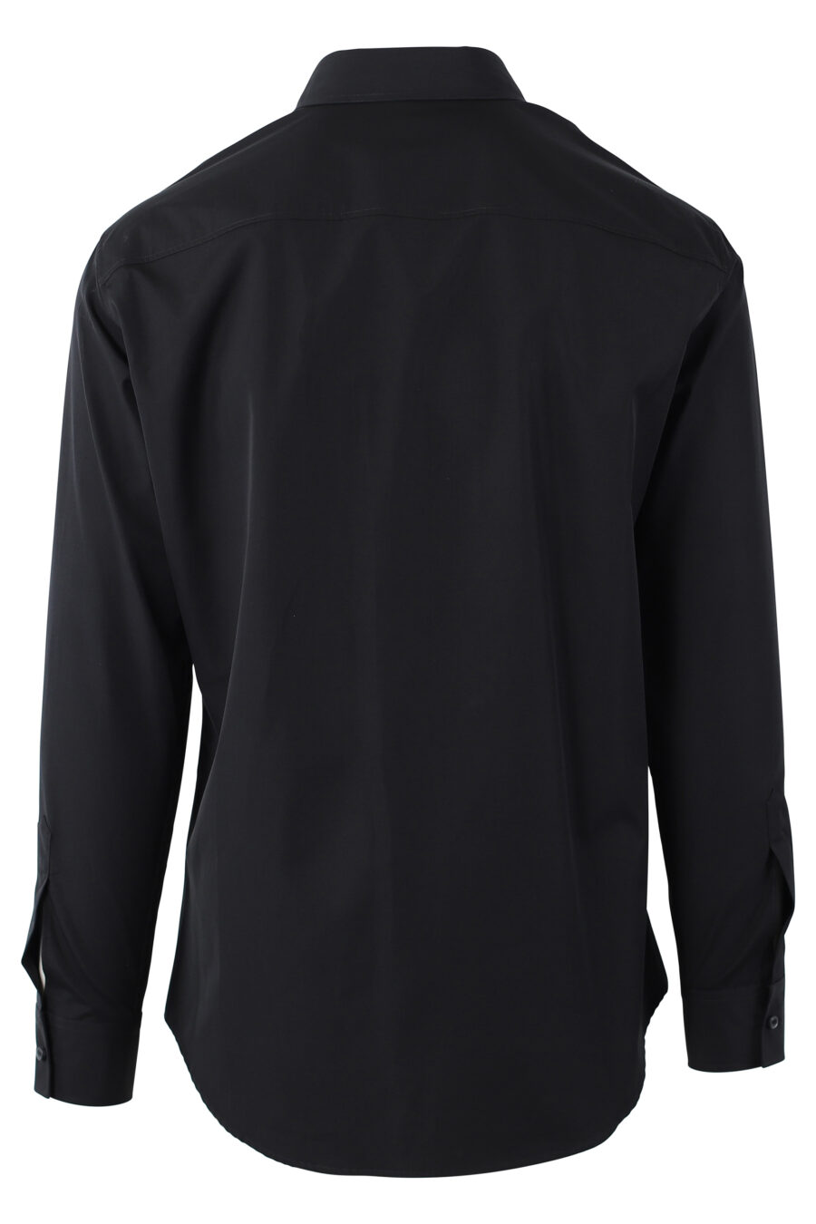 Camisa negra con maxilogo doble logo "icon" vertical - IMG 1103