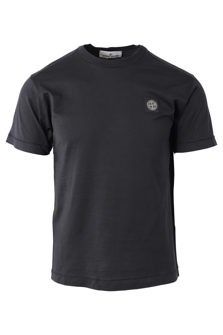 T-shirt noir avec mini patch logo - IMG 1133