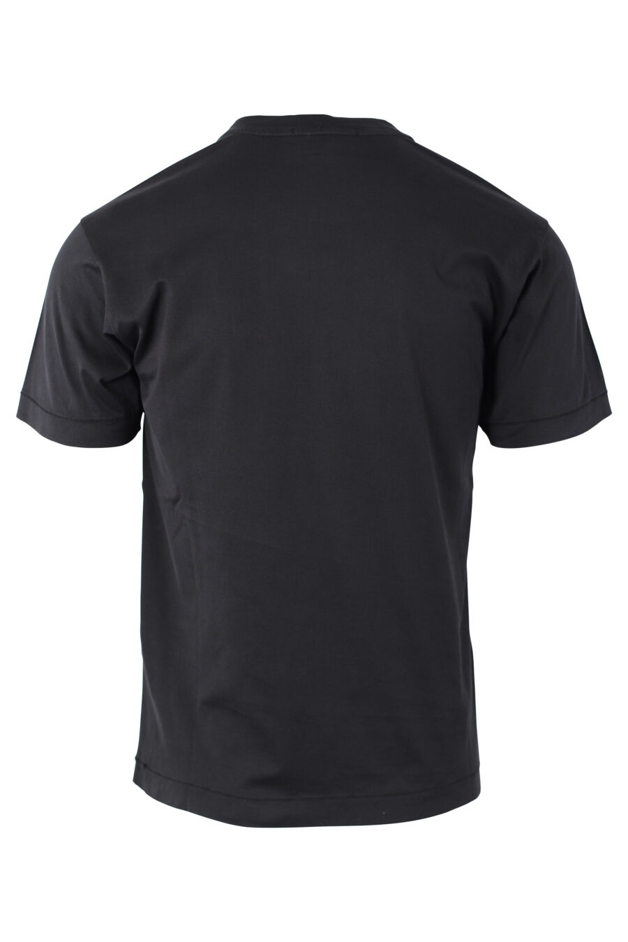 Schwarzes T-Shirt mit Mini-Logoaufnäher - IMG 1134