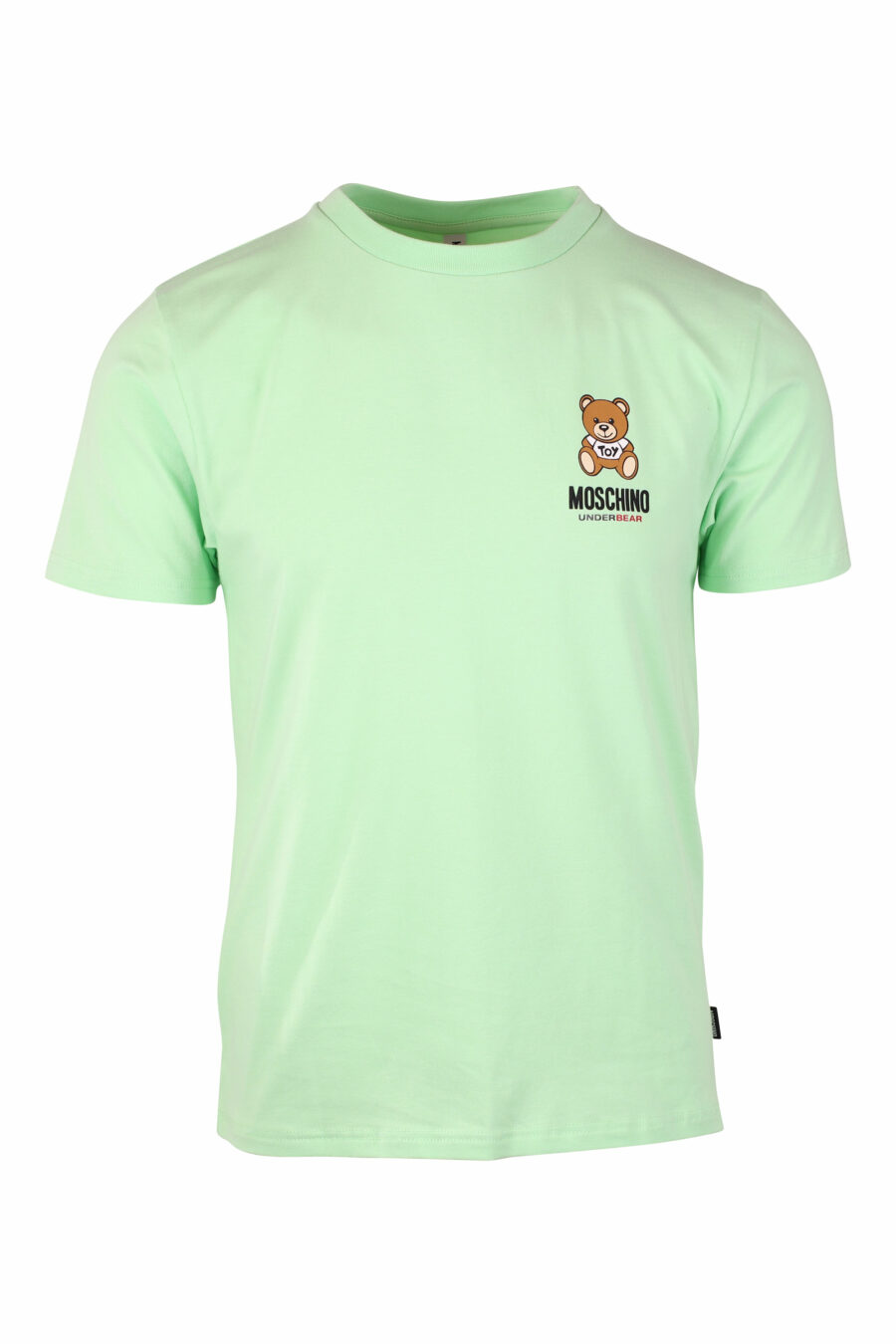 Camiseta verde menta slim fit con logo oso underbear - IMG 1387