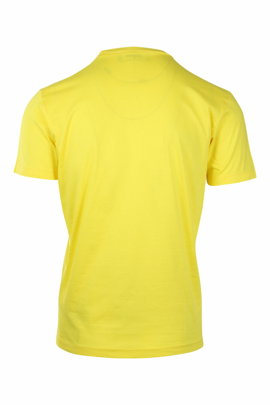 Yellow T-shirt with white double "icon" logo - IMG 1406