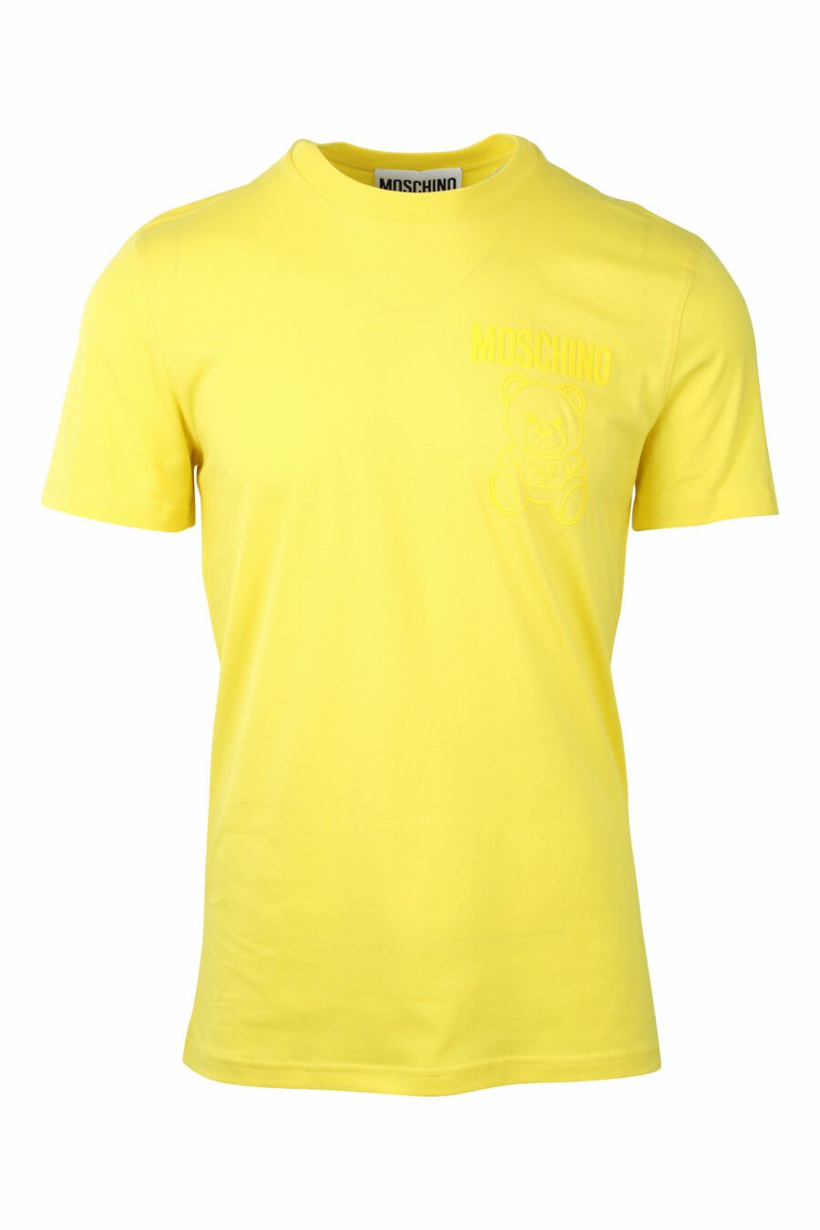 Yellow T-shirt with monochrome bear minilogo - IMG 1412