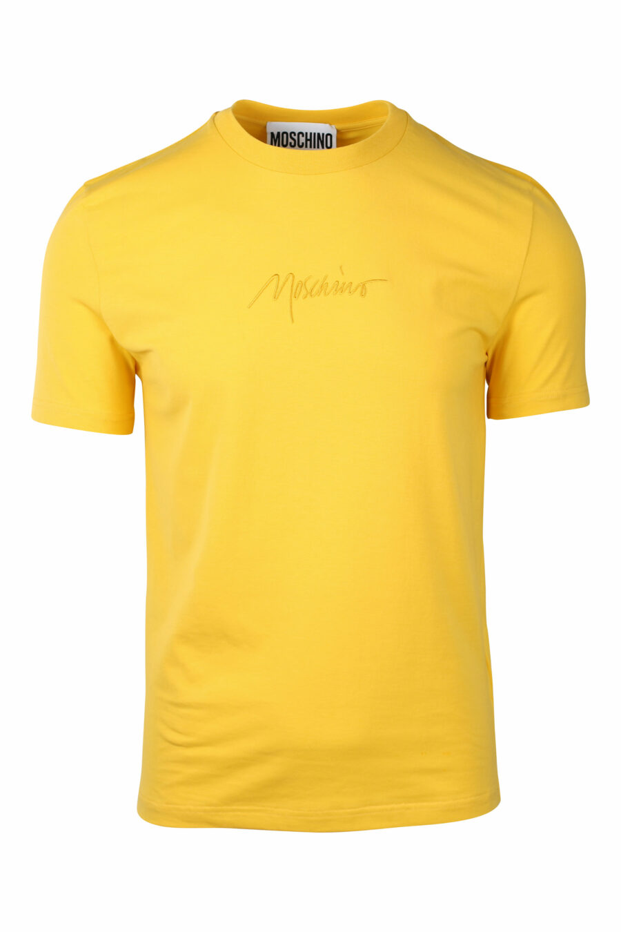 T-shirt jaune avec logo "signature" - IMG 1425