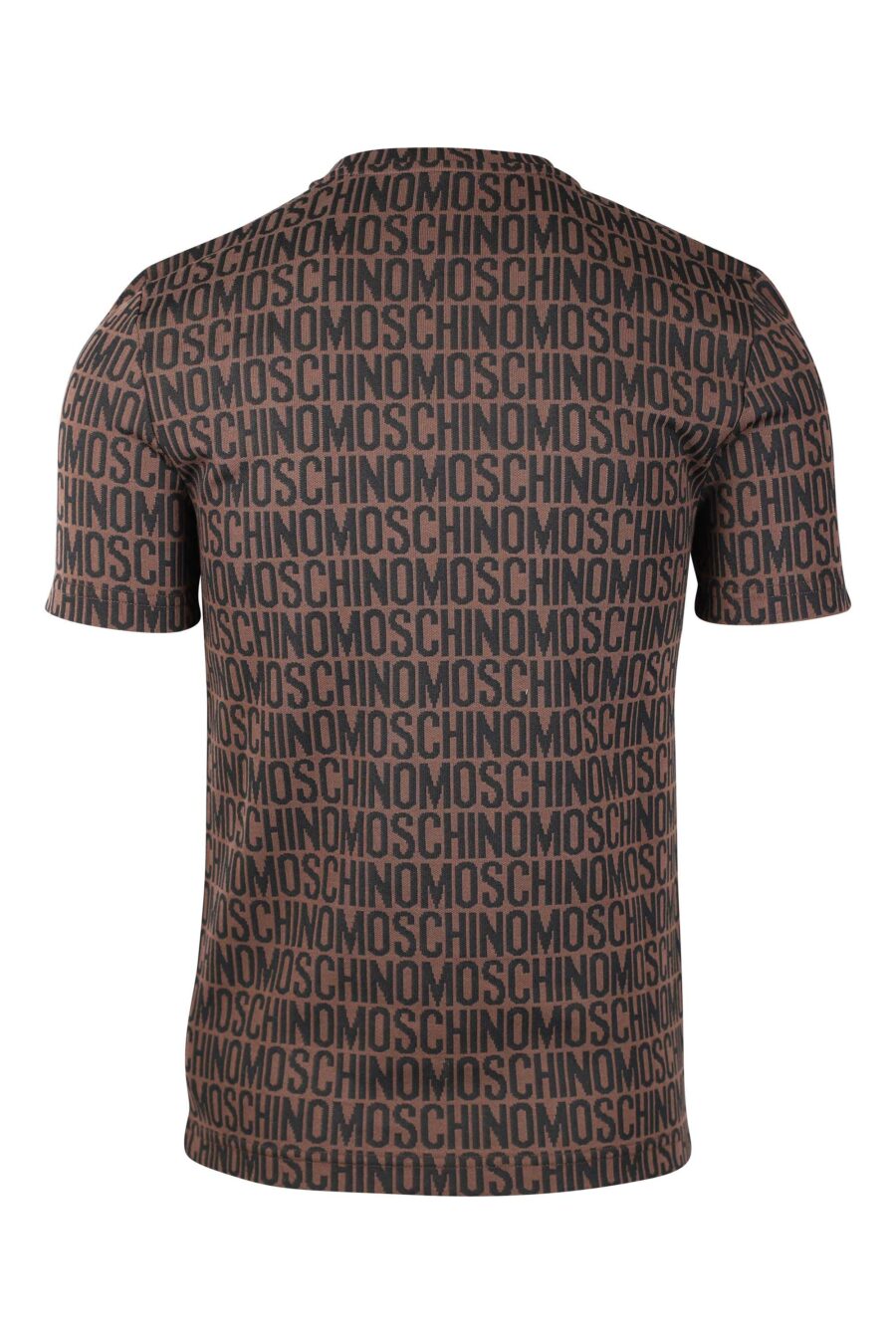 Camiseta marrón "all over logo" negro - IMG 1435