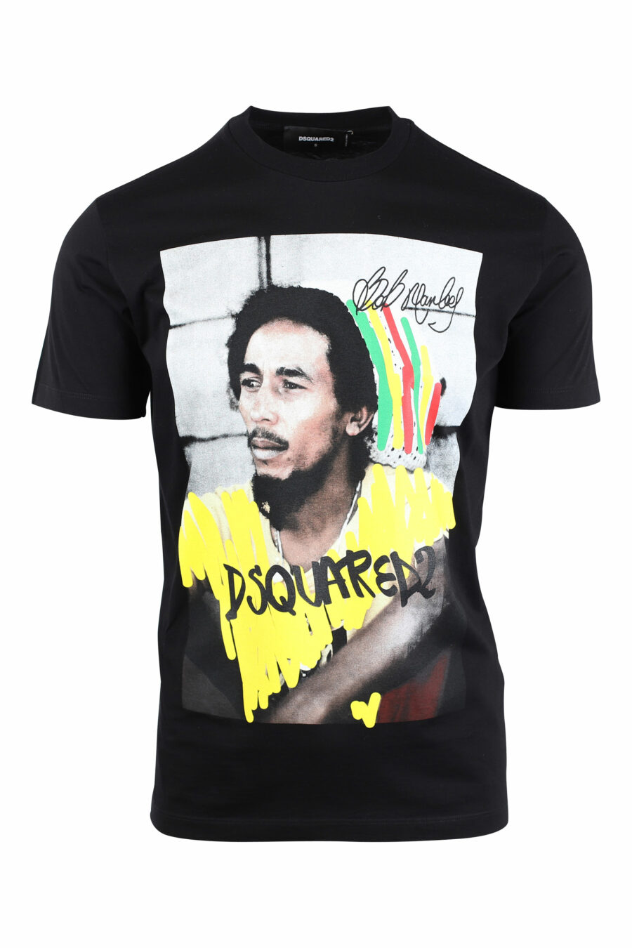 T-shirt preta com estampado de Bob Marley - IMG 1482