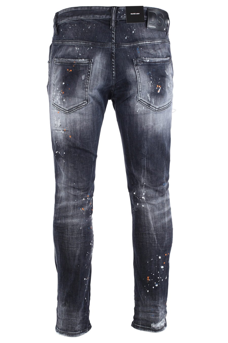 Black "skater jean" jeans with rips - IMG 1610