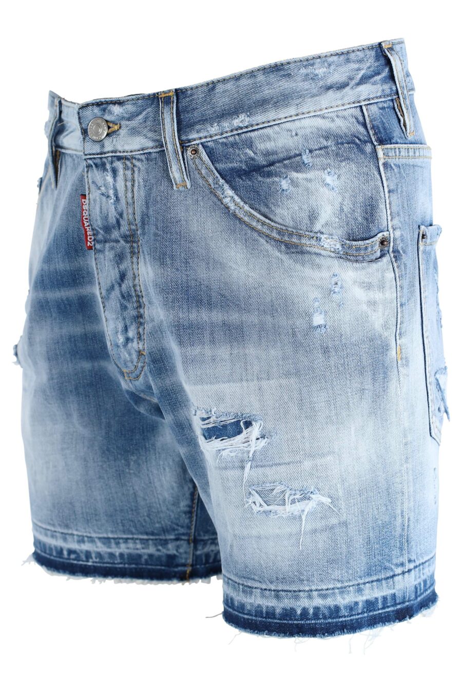 Commando Denim Shorts hellblau getragene Denim Shorts - IMG 1623