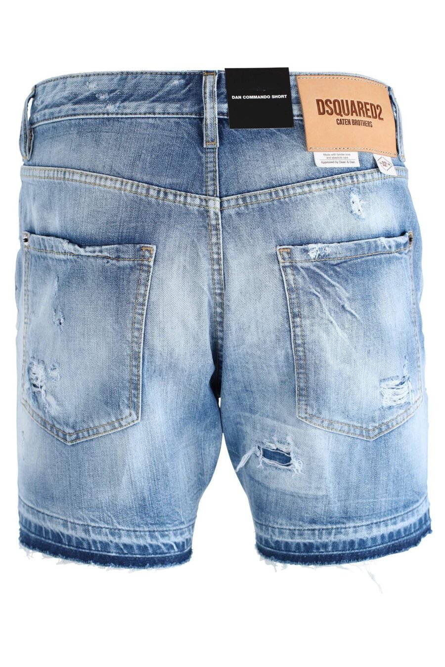 Commando Denim Shorts hellblau getragene Denim Shorts - IMG 1626
