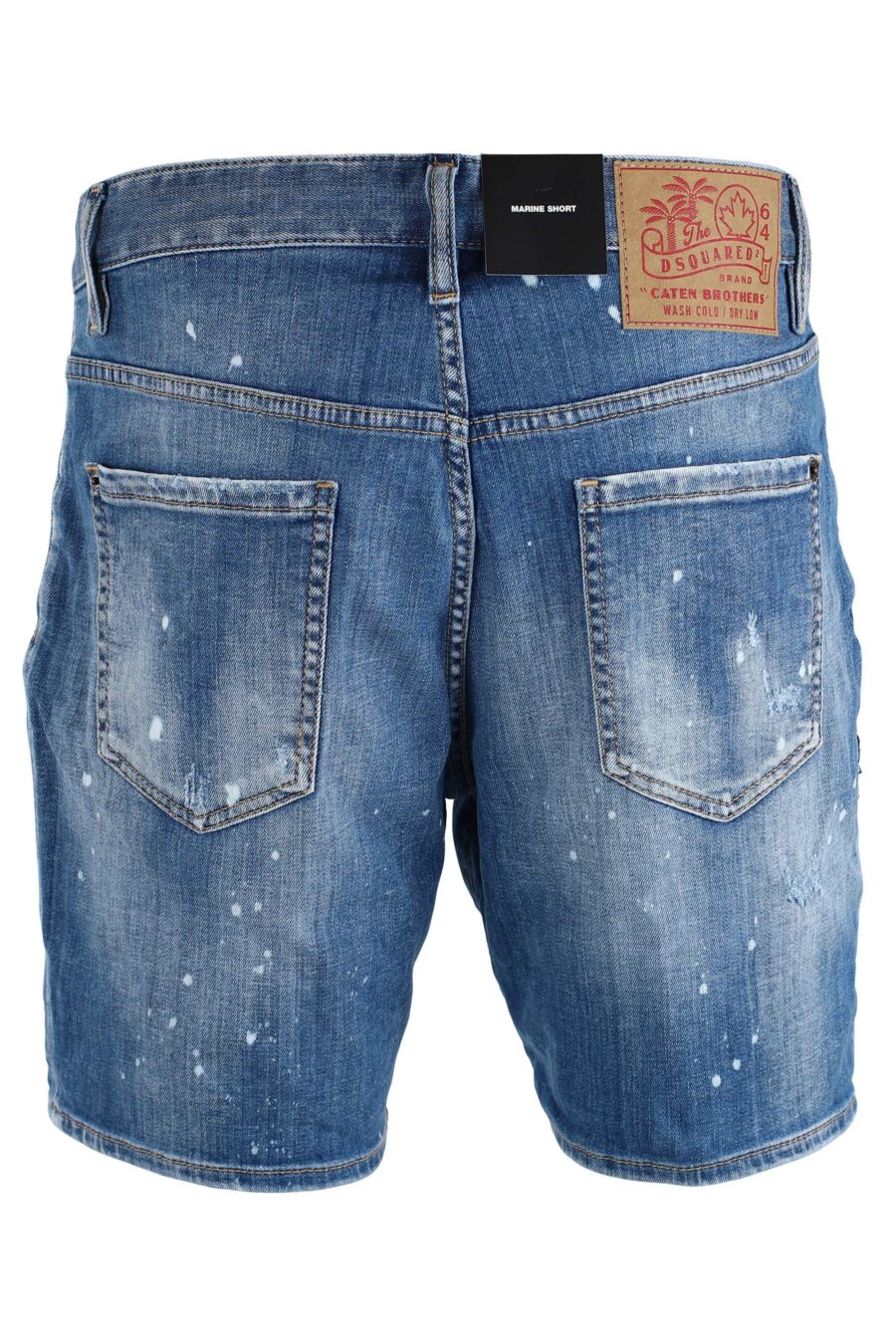 Denim shorts "marine short" blue with side patch - IMG 1635