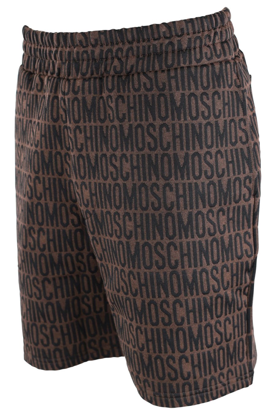 Pantalón corto marrón "all over logo" negro - IMG 1638