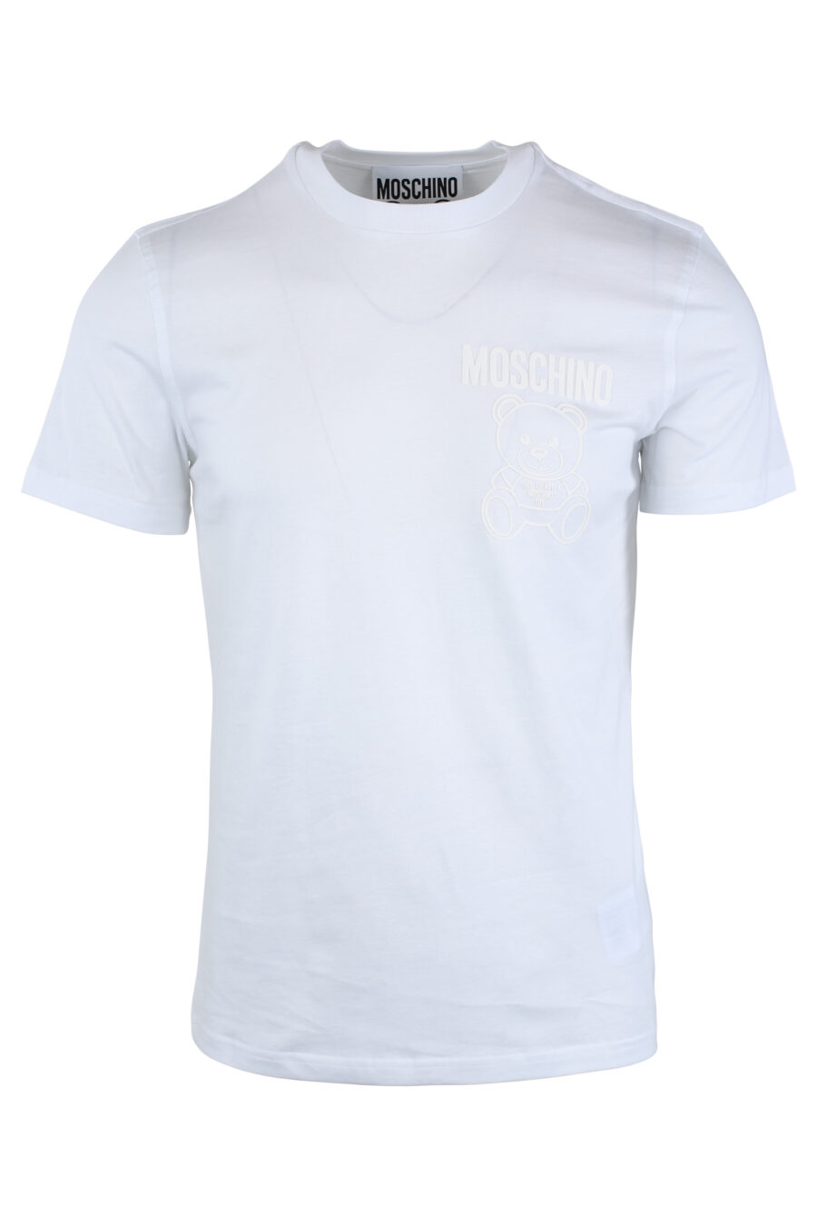 T-shirt blanc avec ours monochrome minilogue - IMG 1649
