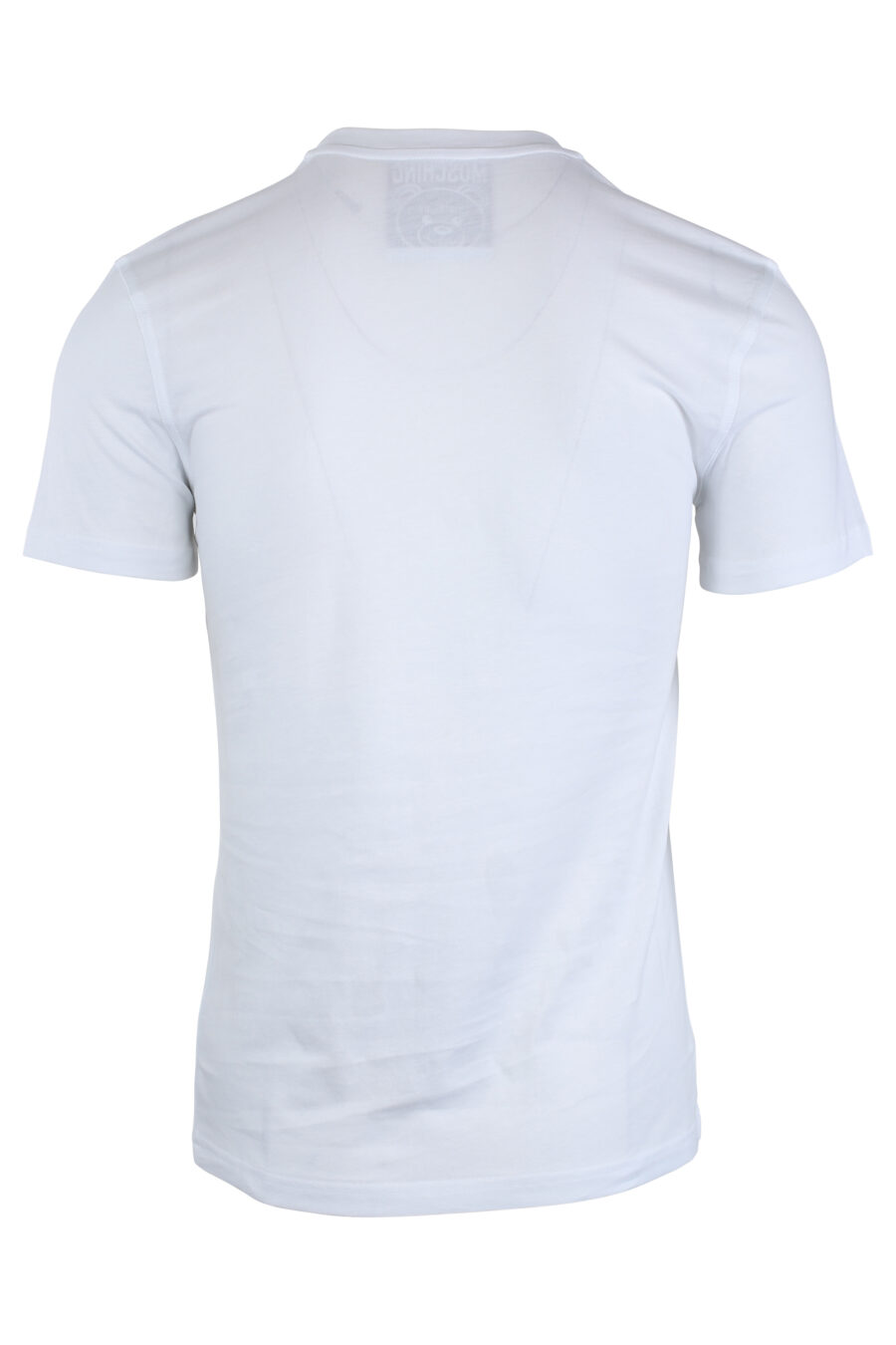 White T-shirt with monochrome bear maxilogo - IMG 1654