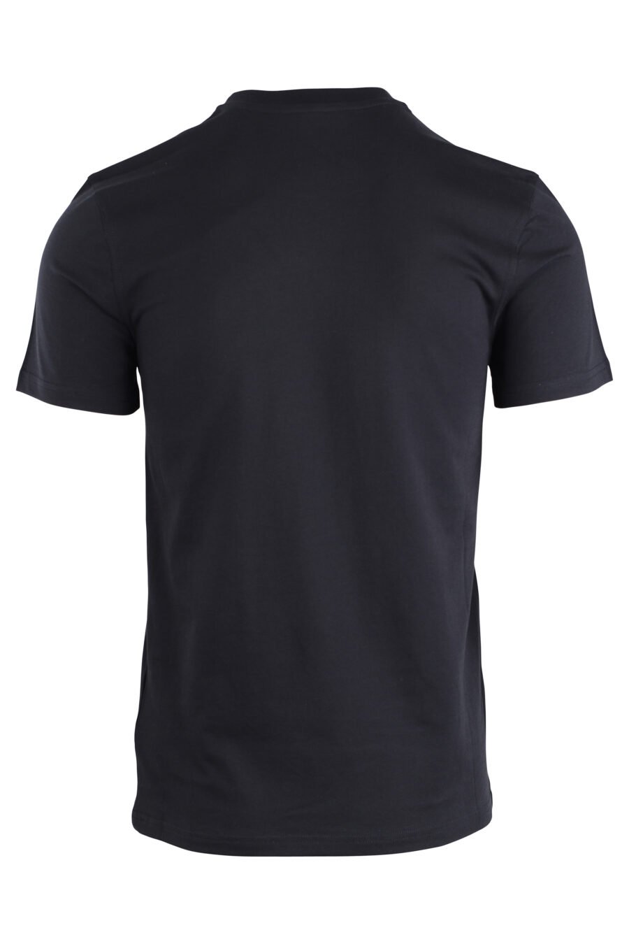 Black T-shirt with monochrome bear minilogue - IMG 1671