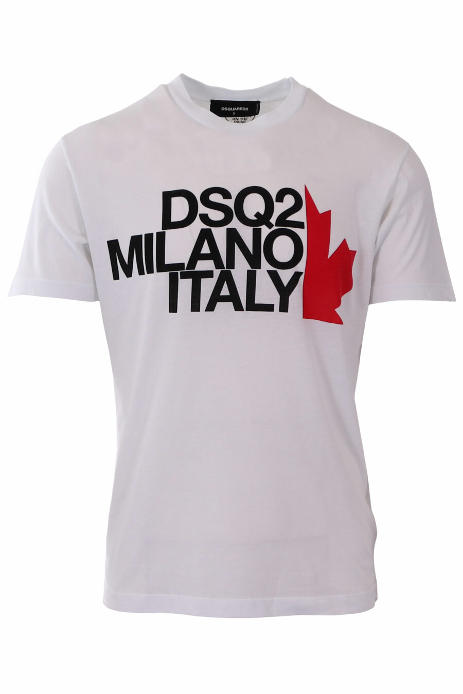 Weißes T-Shirt mit Maxilogo "milano italy" - IMG 1842