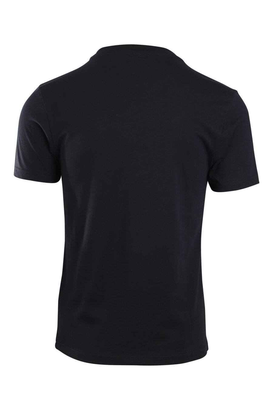 Camiseta negra con logo en banda en hombros - IMG 2161