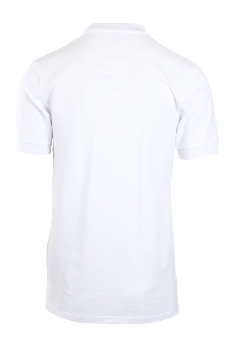 Pólo branco com mini-logotipo preto "swim" - IMG 2182