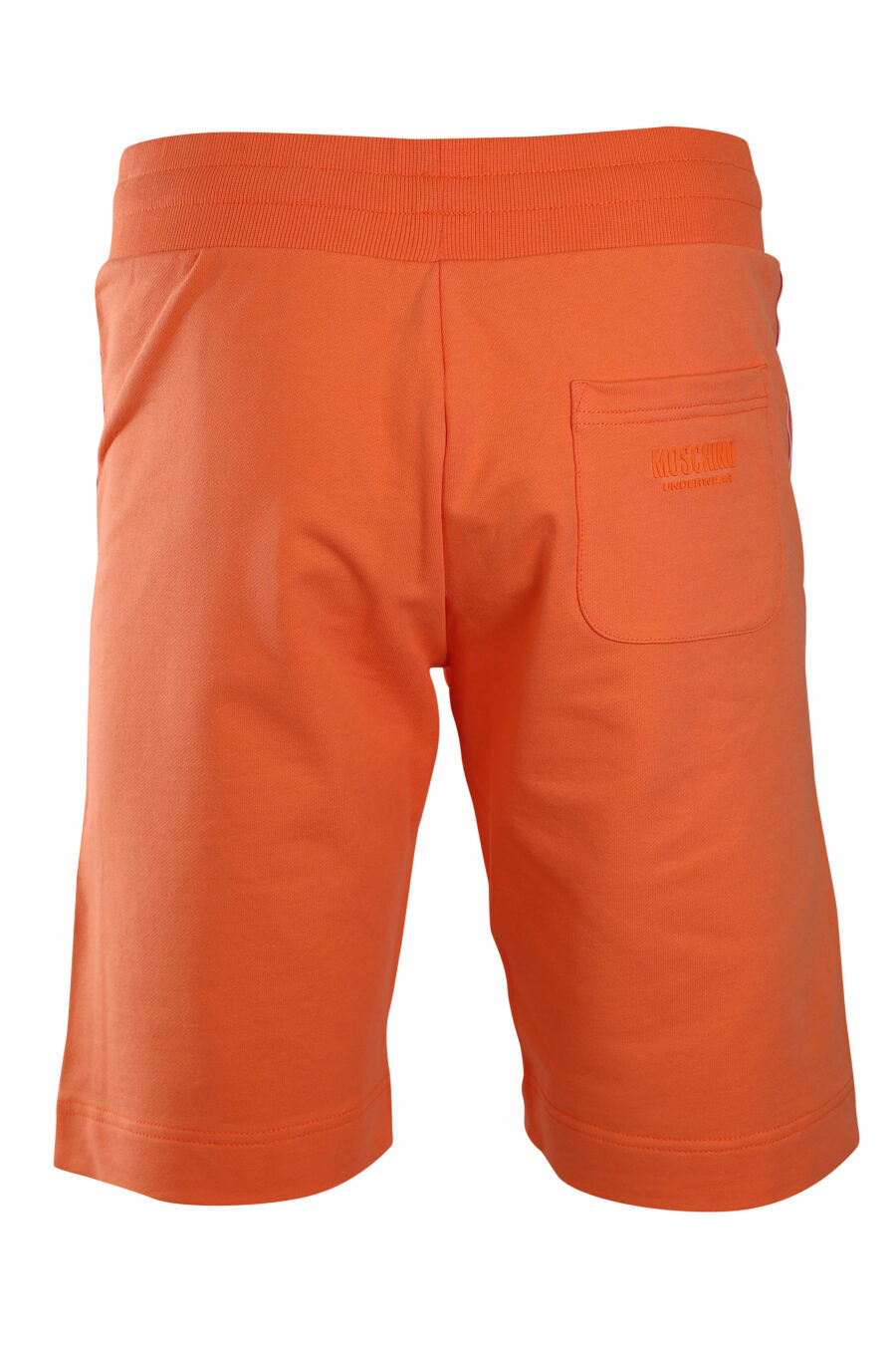 Pantalón de chándal corto naranja con logo en banda laterales - IMG 2211