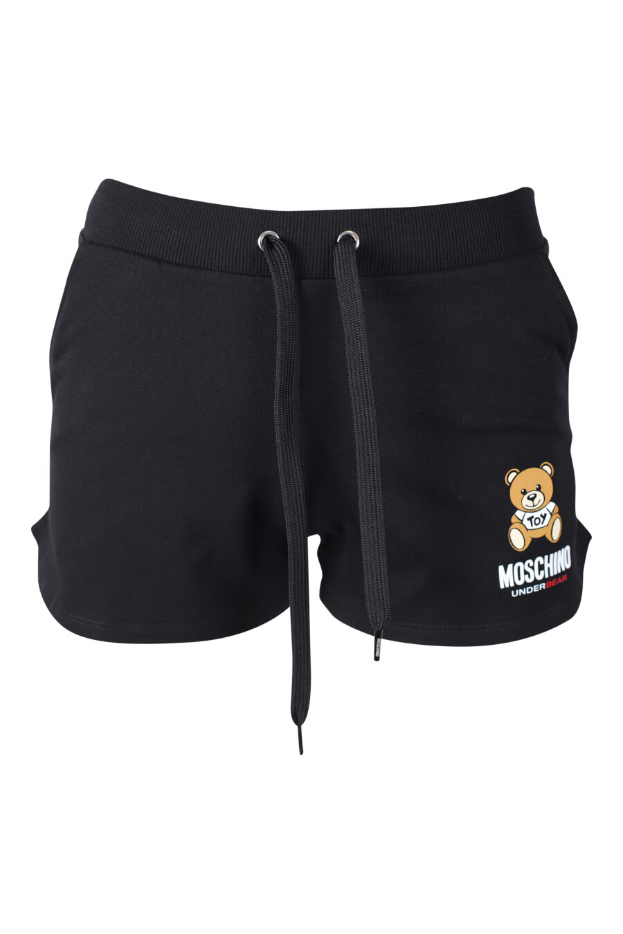Pantalón de chándal corto negro con logo oso underbear - IMG 2285