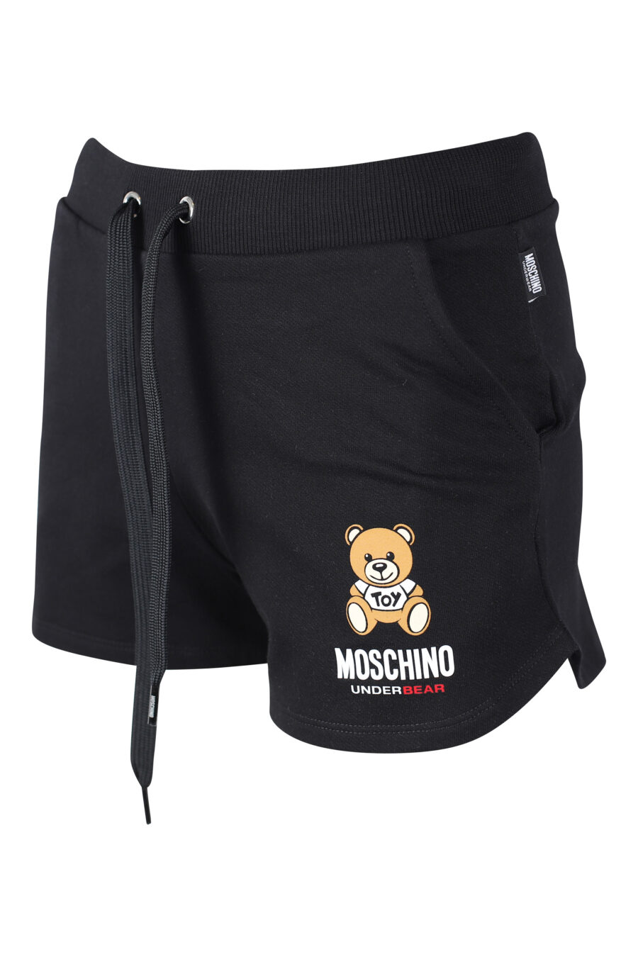 Pantalón de chándal corto negro con logo oso underbear - IMG 2286