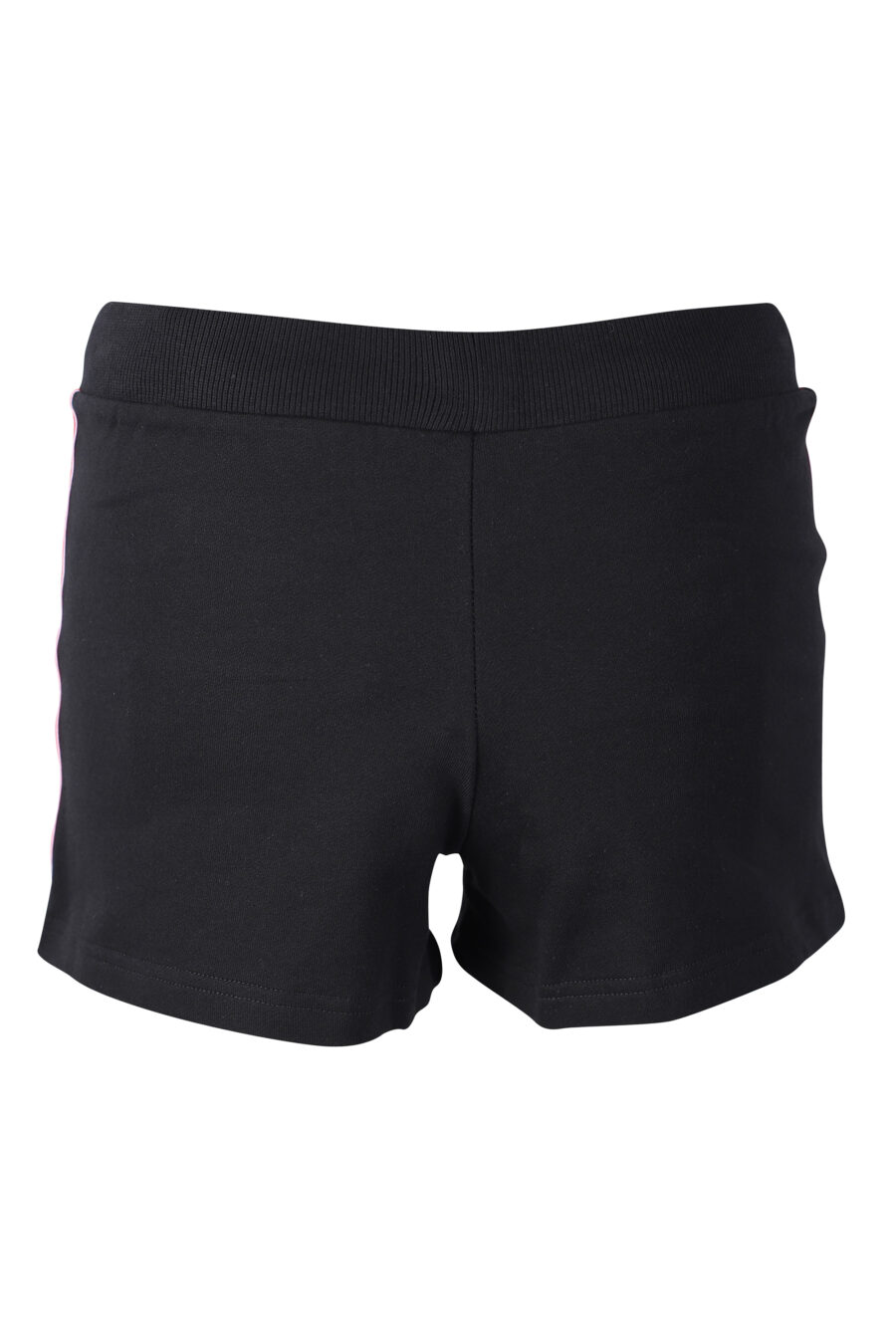 Pantalón de chándal negro corto con logo en cinta lateral - IMG 2294