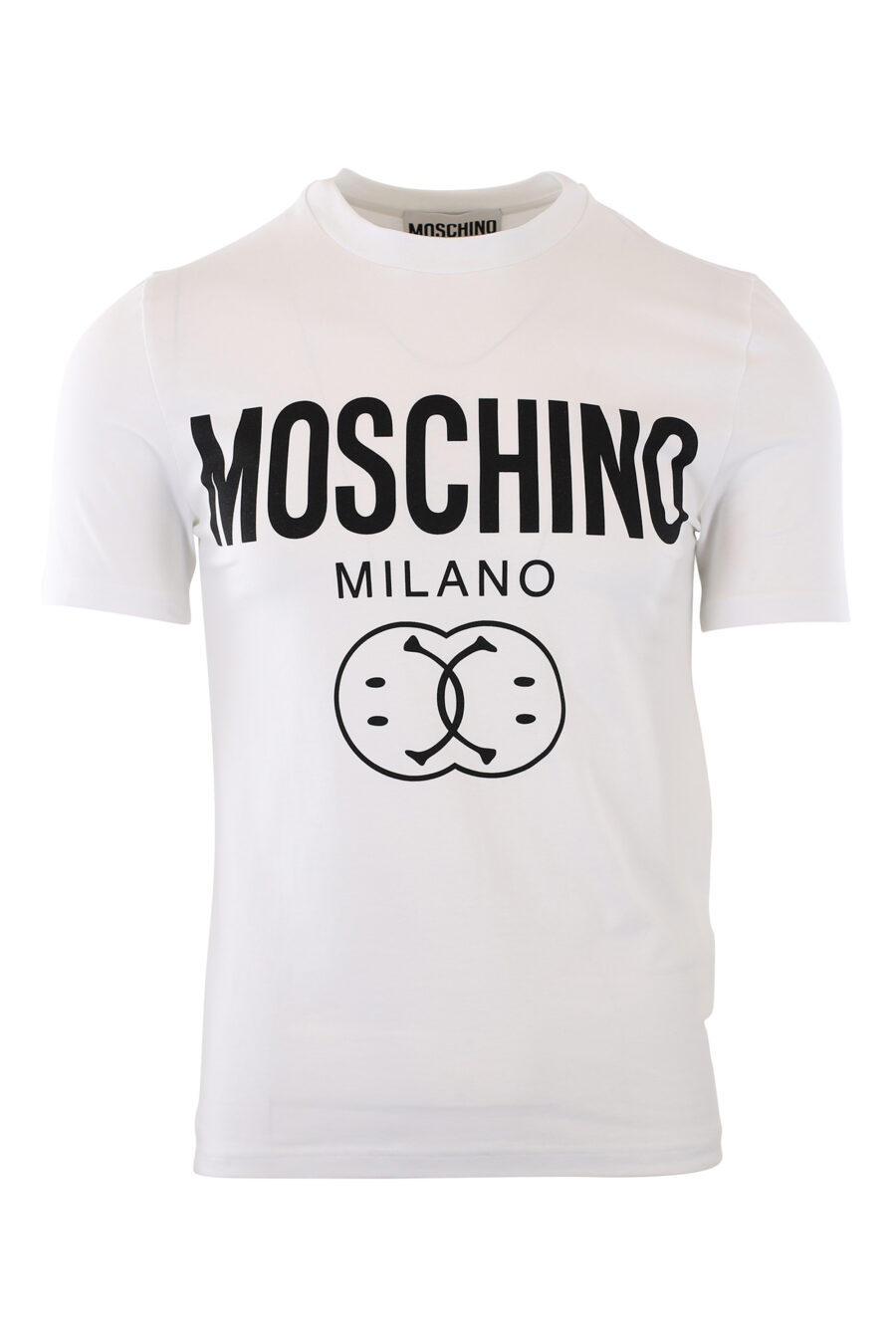 T-shirt branca com logótipo duplo "smiley" maxi - IMG 2427