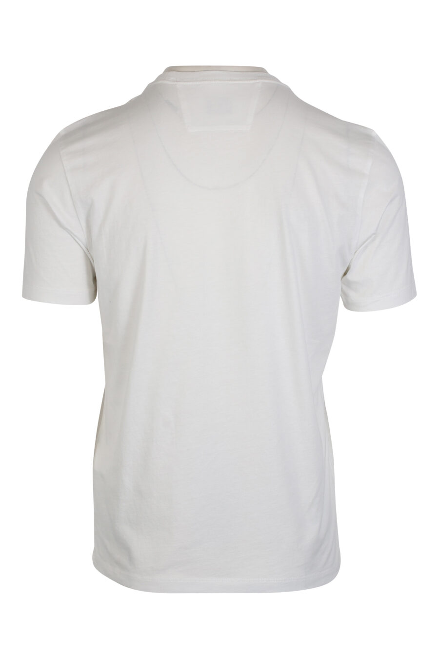 Camiseta blanca con maxilogo monocromático - IMG 2429