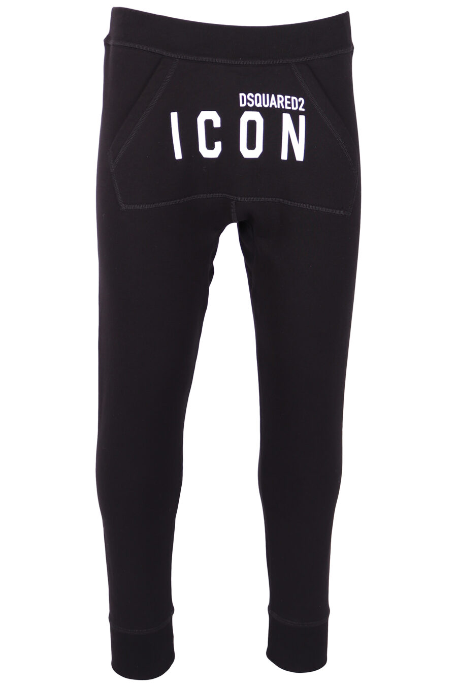Pantalón de chándal negro con doble logo "icon" frontal - IMG 4297