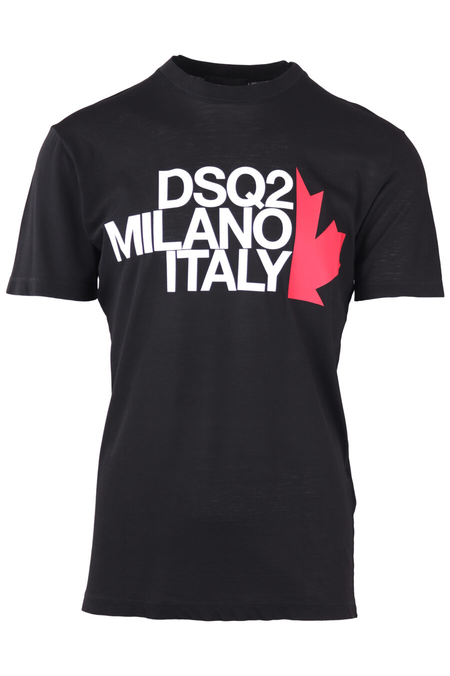 Camiseta negra con maxilogo "milano italy" - IMG 7716