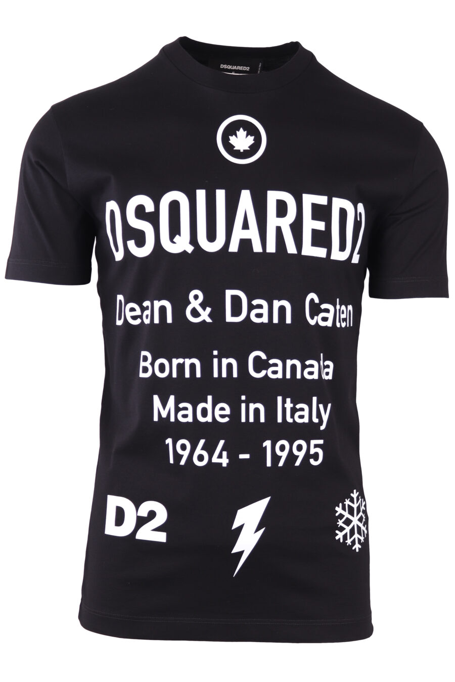 T-shirt black with maxilogo text "dean and dan caten" - IMG 7722
