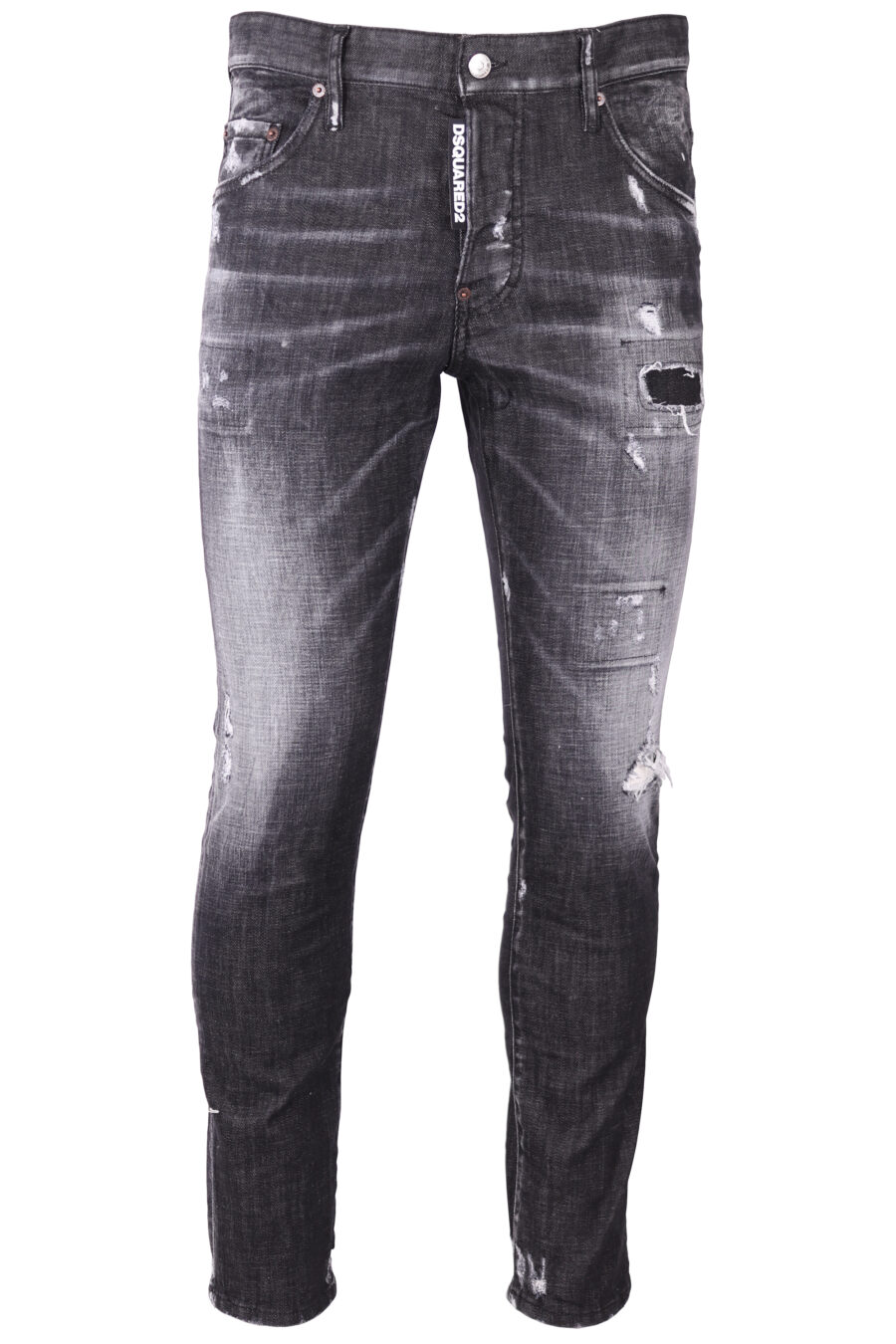 Schwarze, halbdurchsichtige "Skater-Jeans" - IMG 8075 1