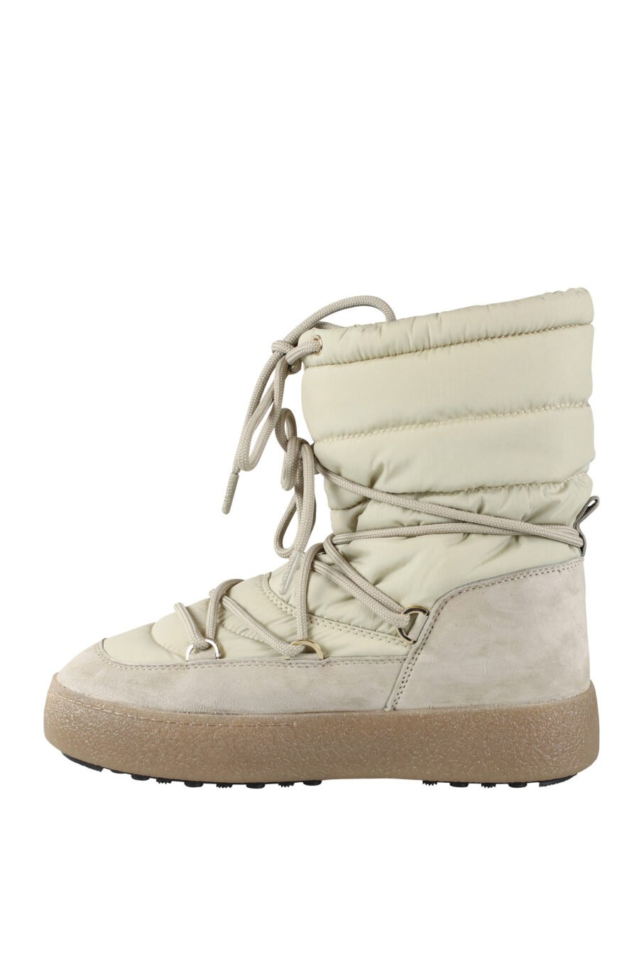 Sand coloured short snow boots with logo - IMG 9627
