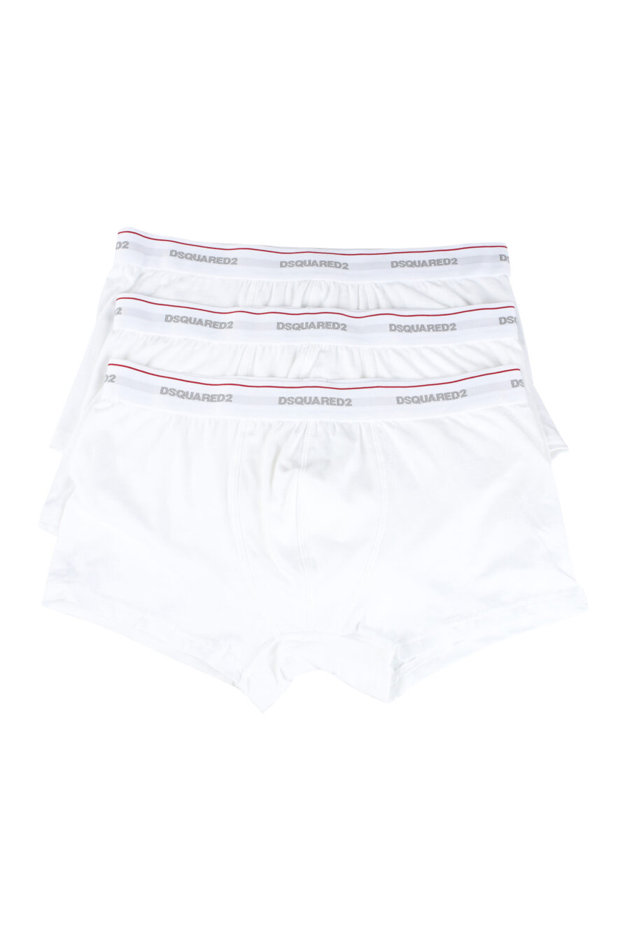 Pack of three white boxers with logo on waistband - IMG 9648