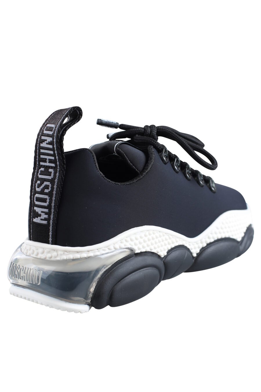 Black and white neoprene trainers with teddy sole - IMG 1963