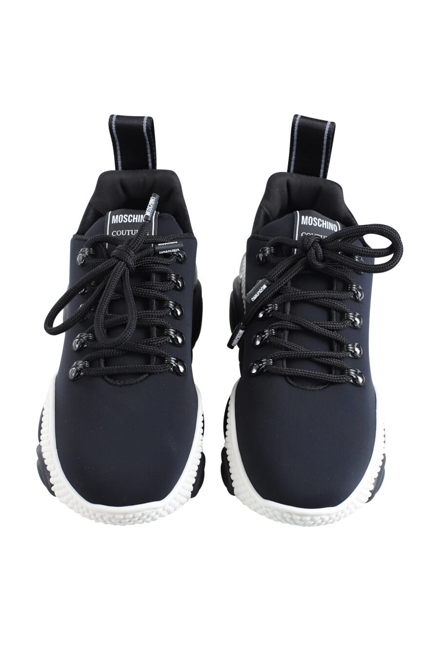 Black and white neoprene trainers with "teddy" sole - IMG 2011