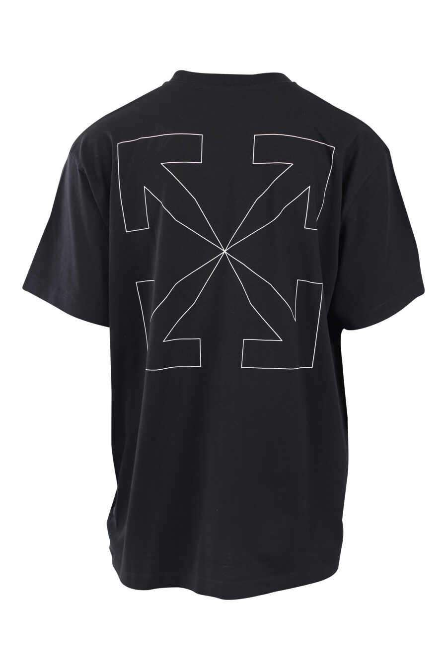 Camiseta negra con maxilogo "arrow" silueta blanco - IMG 2571