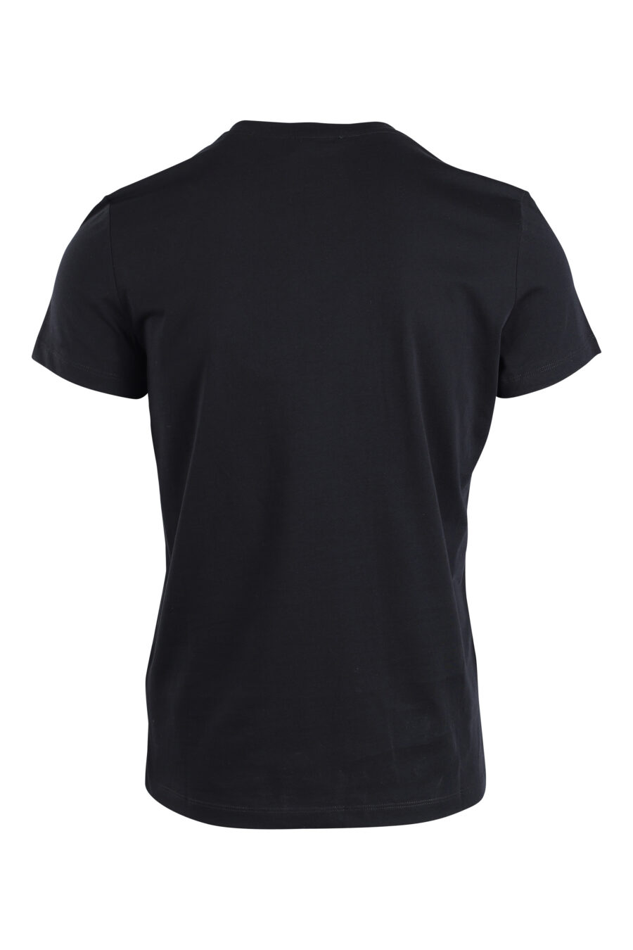 Camiseta negra con maxilogo plateado "paris" - IMG 2590