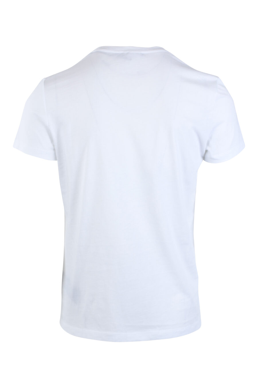 Balmain - Camiseta blanca con maxilogo dorado 
