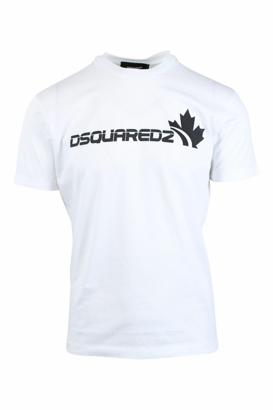 Weißes T-Shirt mit Maxilogo und Blatt - IMG 2628