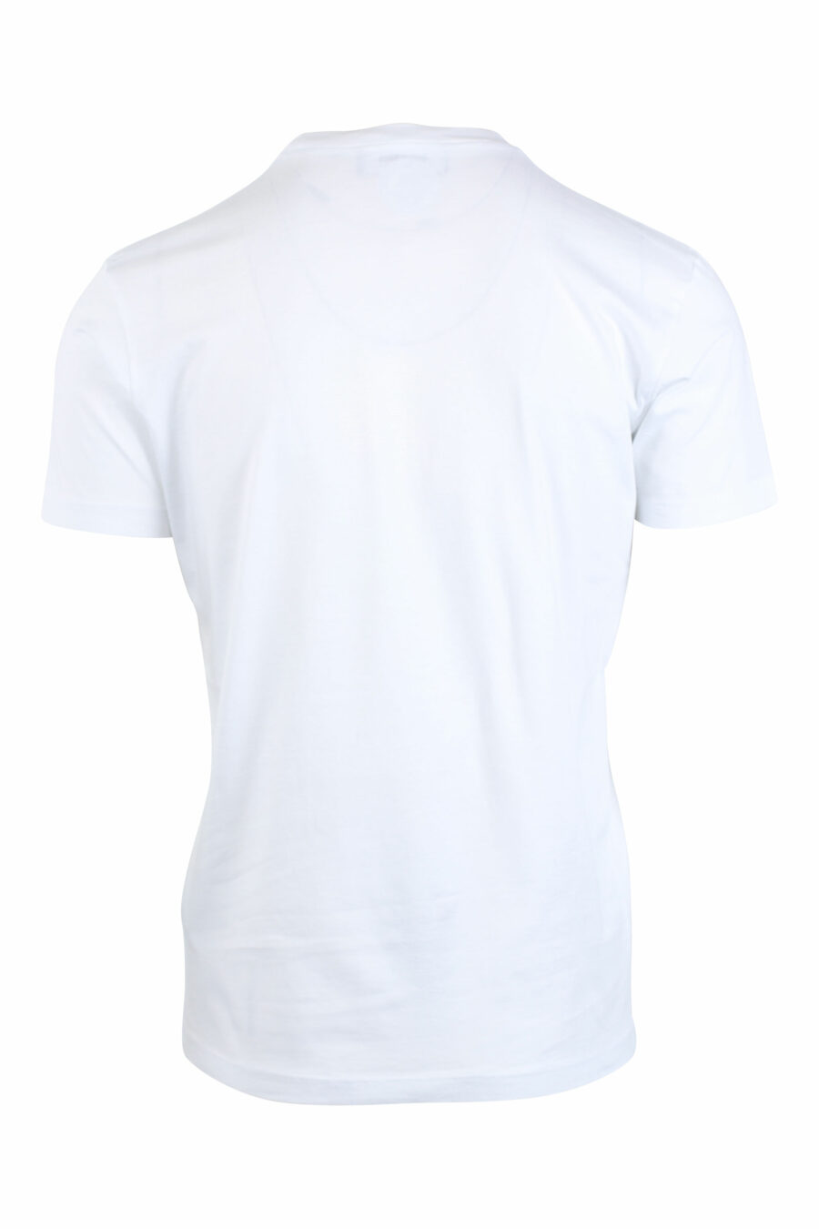 Camiseta blanca con logo hoja verde feliz - IMG 2630