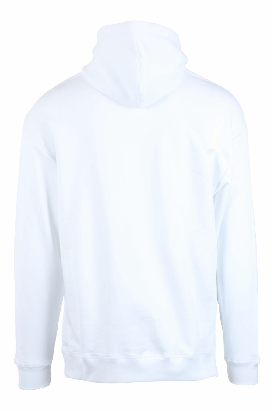 Weißes Kapuzensweatshirt mit doppeltem "Smiley"-Minilogo - IMG 2635