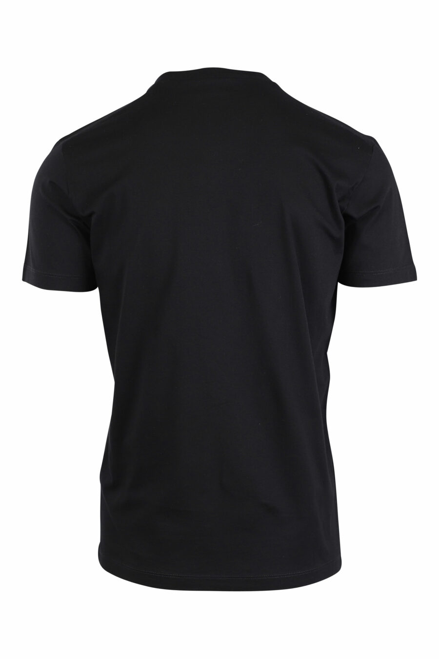 Dsquared2 - Camiseta negra con maxilogo y hoja blanca - BLS Fashion