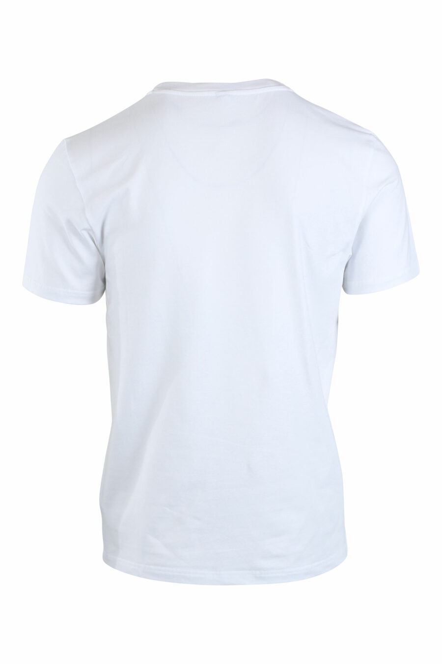 Camiseta blanca con logo pequeño en dorado y strass - IMG 2659