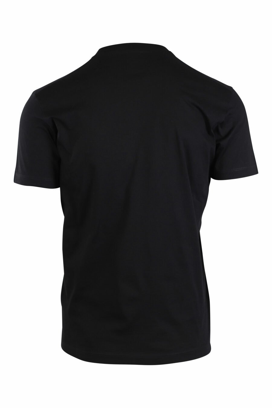 T-Shirt schwarz mit fröhlichem grünem Blatt-Logo - IMG 2674