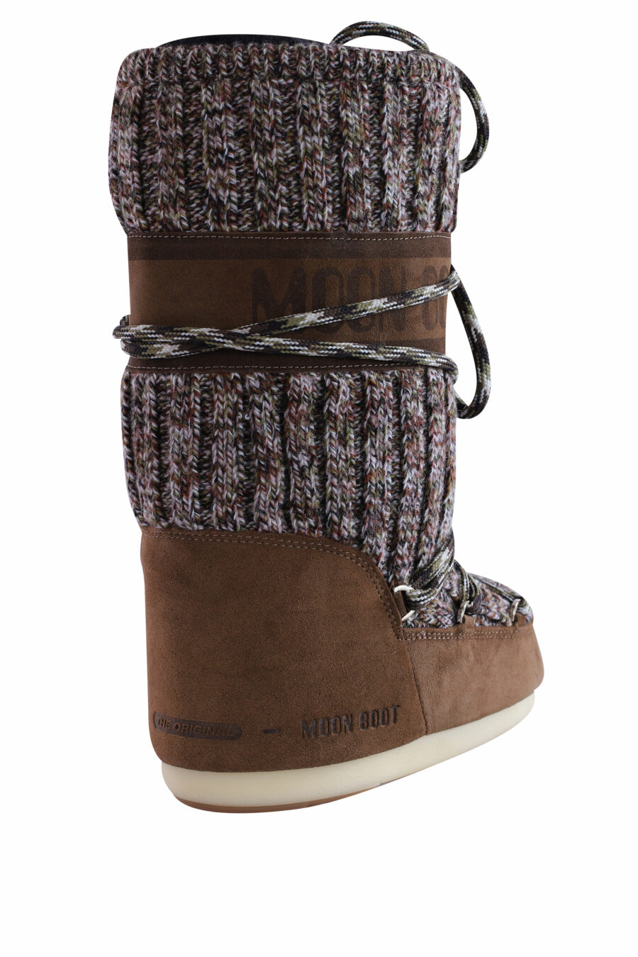 Botas marrón de nieve con detalles en lana - IMG 2971