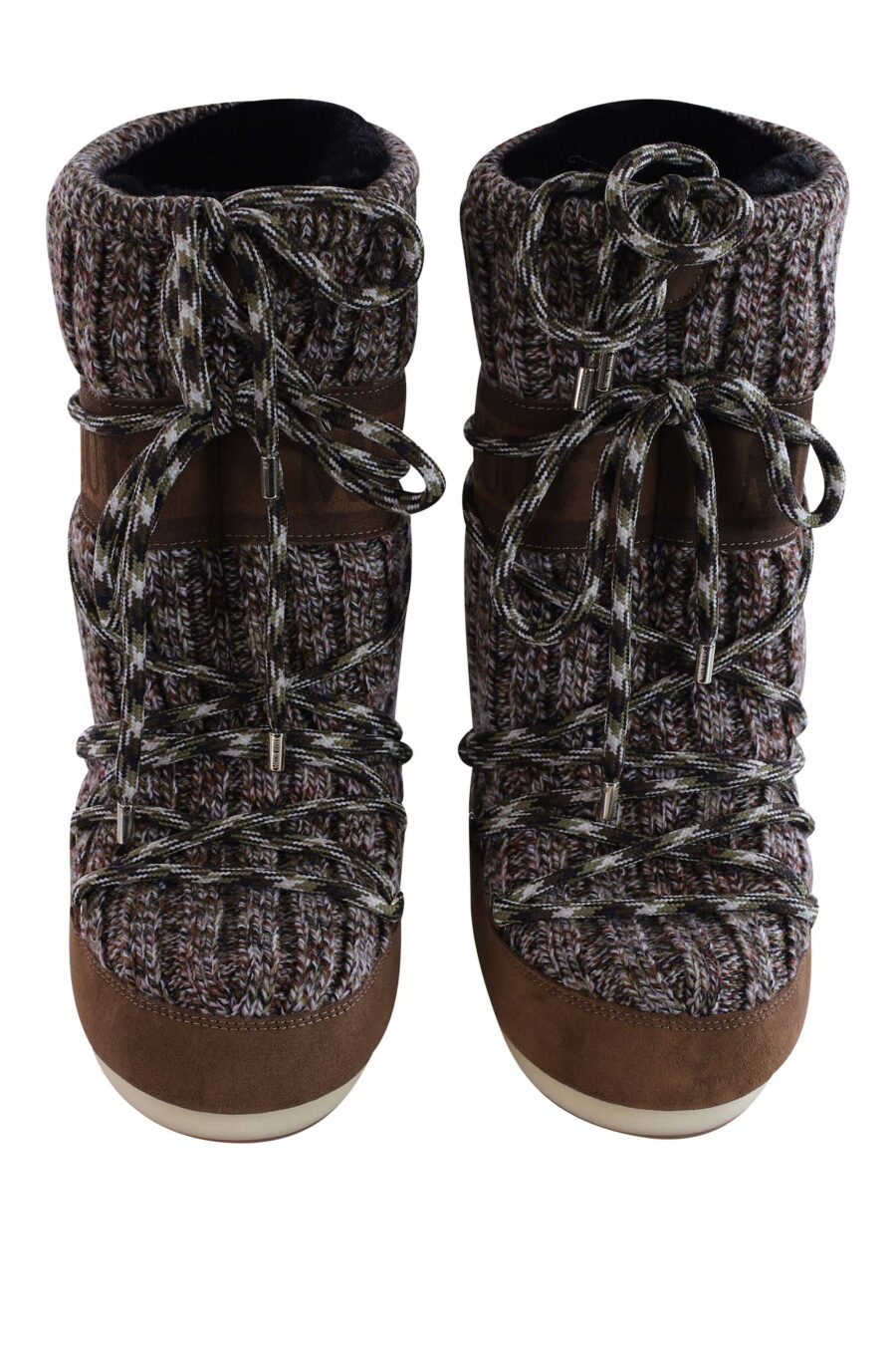 Botas marrón de nieve con detalles en lana - IMG 2975