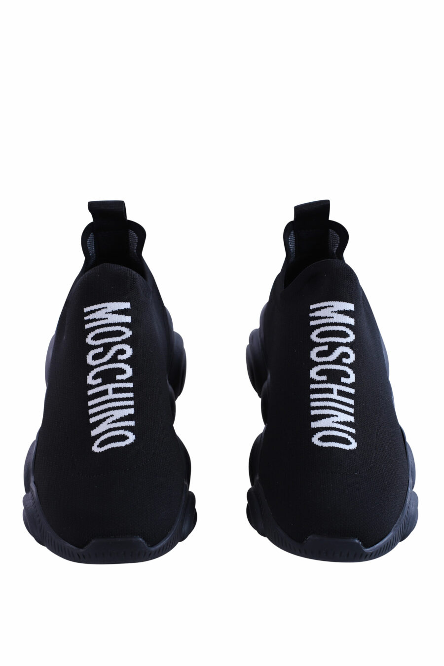 Zapatillas negras elásticas con maxilogo vertical - IMG 2991