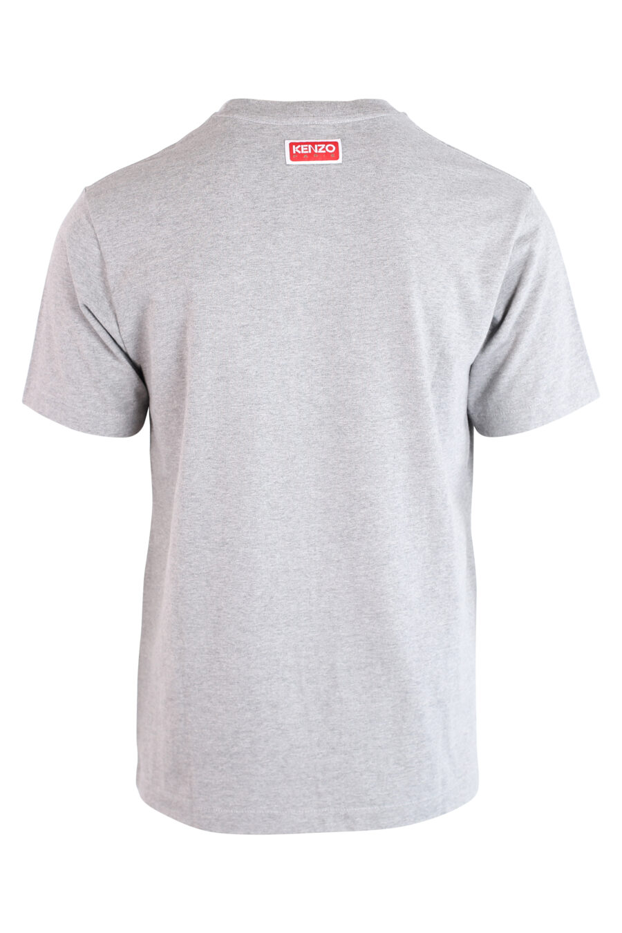 T-shirt gris avec maxillogramme "K" violet - IMG 3202